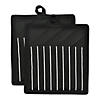 Black Chef Stripe Potholder (Set Of 2) Image 1