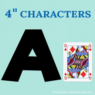 Black Combo Pack Bulletin Board Letters Image 2