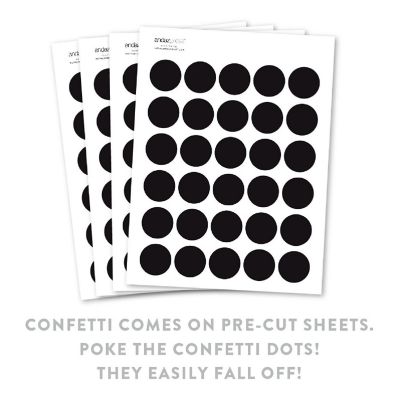 Black Confetti 180-Pack Image 1