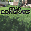 Black Congrats Grad Letters Yard Sign Image 1