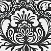 Black Damask Apron Image 1