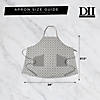 Black Damask Apron Image 2