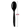 Black Disposable Plastic Serving Spoons - (75 Spoons) Image 2