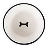 Black Dog Text Ceramic Medium Pet Bowl (Set Of 2) Image 4