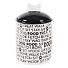 Black Dog Text Ceramic Medium Pet Canister Image 1