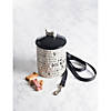 Black Dog Text Ceramic Medium Pet Canister Image 1