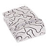 Black Embossed Bone Print Pet Blanket Image 1