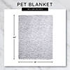 Black Embossed Bone Print Pet Blanket Image 4