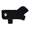 Black Embroidered Paw Medium Pet Robe Image 1