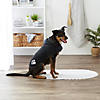 Black Embroidered Paw Medium Pet Robe Image 3