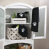 Black Embroidered Paw Small Pet Towel (Set Of 3) Image 3