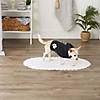 Black Embroidered Paw X-Small Pet Robe Image 3