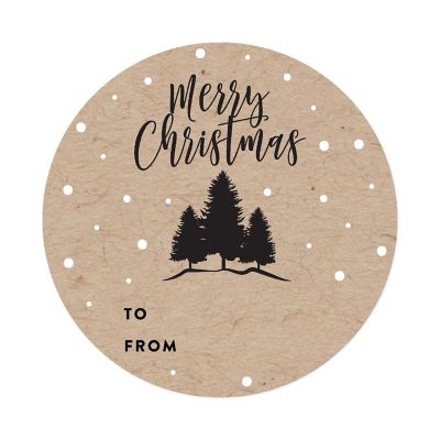 Black Forest Christmas To/From Labels Image 3