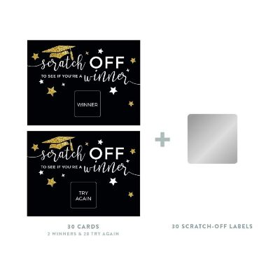 Black Gold Grad Scratch Game, 30pk Image 1