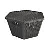 Black Hexagon Woven Storage Baskets with Lid- 4 Pc. Image 1