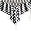 Black Houndstooth Plastic Tablecloth Roll Image 1