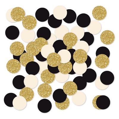 Black Ivory Gold Confetti, 180-Pack Image 1