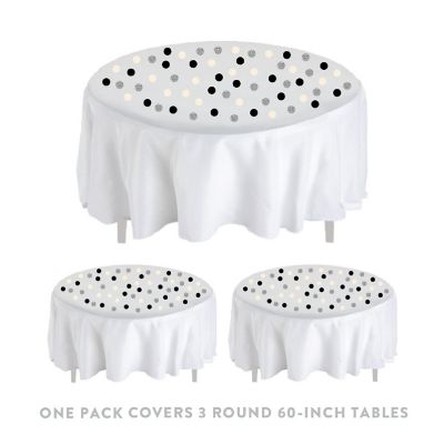 Black Ivory Silver Confetti, 180-Pack Image 3