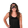 Black Masks with Glitter Bursts - 12 Pc. Image 1