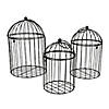 Black Metal Birdcages Tabletop Decorations - 3 Pc. Image 1