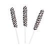 Black Mini Twisty Lollipops - 24 Pc. Image 1