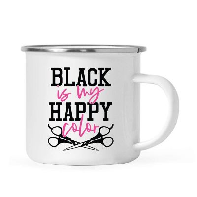 Black My Happy Color 11oz Campfire Mug Image 1