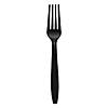 Black Plastic Disposable Forks (1000 Forks) Image 1