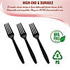 Black Plastic Disposable Forks (1000 Forks) Image 3