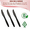 Black Plastic Disposable Knives (1000 Knives) Image 3