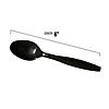 Black Plastic Disposable Spoons (1000 Spoons) Image 2