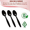 Black Plastic Disposable Spoons (1000 Spoons) Image 3