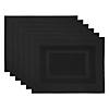 Black Pvc Doubleframe Placemat (Set Of 6) Image 1