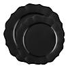 Black Round Lotus Plastic Dinnerware Value Set - (20 Settings) Image 1