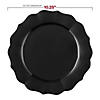 Black Round Lotus Plastic Dinnerware Value Set - (20 Settings) Image 2