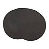 Black Round Polypropylene Woven Placemat (Set Of 6) Image 1