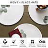 Black Round Polypropylene Woven Placemat (Set Of 6) Image 4