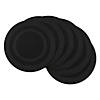 Black Round Pvc Doubleframe Placemat (Set Of 6) Image 1