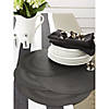 Black Round Pvc Doubleframe Placemat (Set Of 6) Image 1