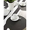 Black Round Pvc Doubleframe Placemat (Set Of 6) Image 2