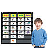 Black Seven-Pockets Pocket Chart - 17 Pc. Image 1
