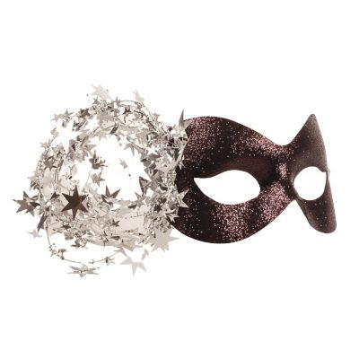 Black/silver Starlight Mask Costume Accessory Image 1