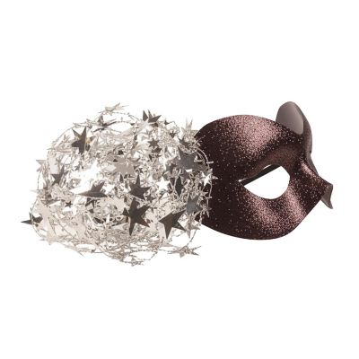 Black/silver Starlight Mask Costume Accessory Image 2