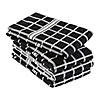 Black Solid Windowpane Terry Dishtowel (Set Of 4) Image 3