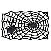 Black Spider Web Rectangular Halloween Doormat 18" x 30" Image 1