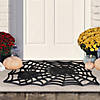 Black Spider Web Rectangular Halloween Doormat 18" x 30" Image 1