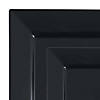 Black Square Plastic Plates Dinnerware Value Set (120 Dinner Plates + 120 Salad Plates) Image 1