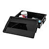 Black Storage Boxes with Lids - 6 Pc. Image 1