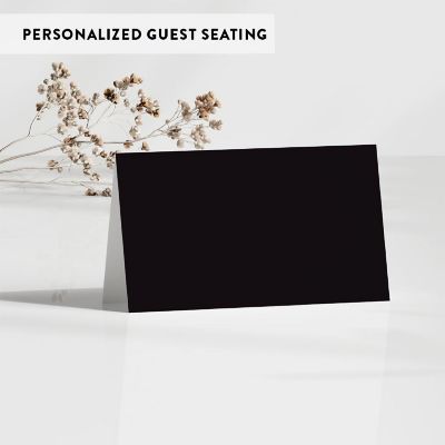 Black Table Tent Place Cards 20-Pack Image 2