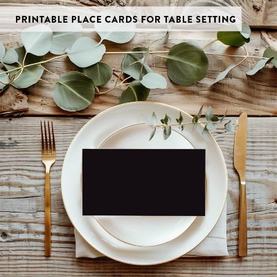 Black Table Tent Place Cards 20-Pack Image 3