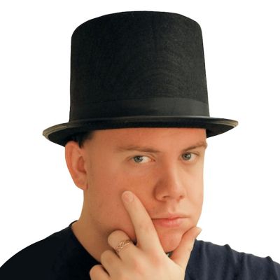 Black Top Hat Costume Accessory Image 1